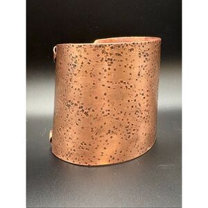Copper cuff, hand hammered, New, Handmade, 3" Wide, unisex